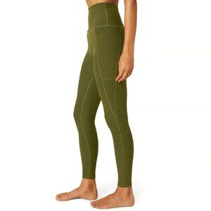 Beyond Yoga Space-Dye Out of Pocket Midi Leggings Green XXS